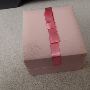 Empty Pink Jewelry / Watch Box